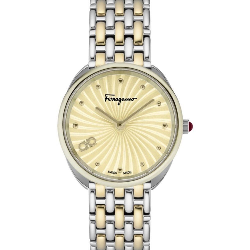 ✨ Salvatore Ferragamo Two-Tone Watch - 34mm - New with Tags, Comes in Box